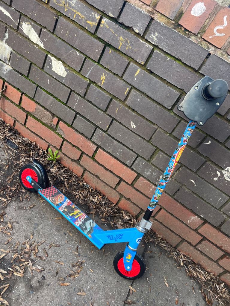  blue kids' scooter