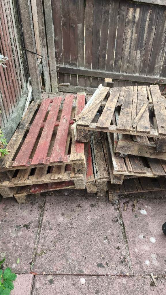 Used Wooden Pallets for Garden or DIY Projects