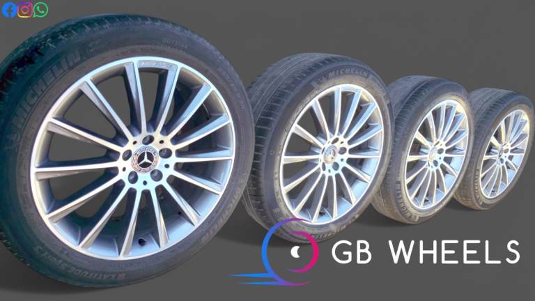 Genuine Mercedes GLC 20" Turbine Alloy Wheels AMG A2534012700 Michelin