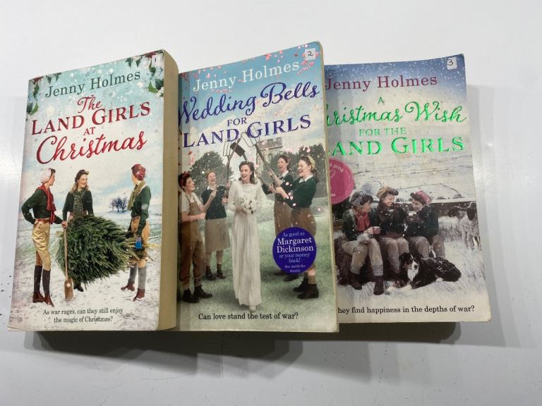 Jenny Holmes Land Girls Books - Set of 3, Good Condition