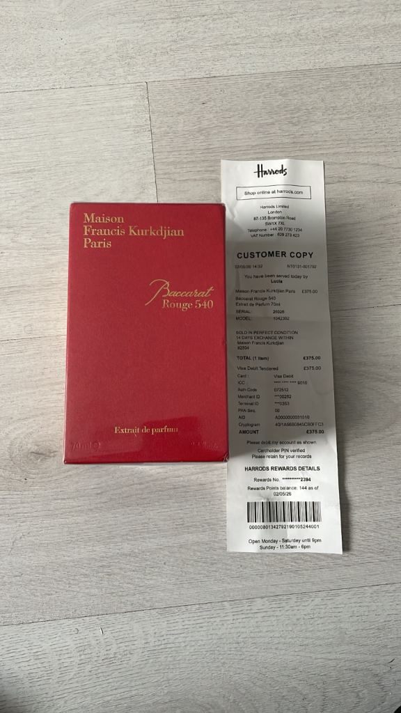 Maison Francis Kurkdjian Baccarat Rouge 540 Extrait de Parfum Spray 70ml