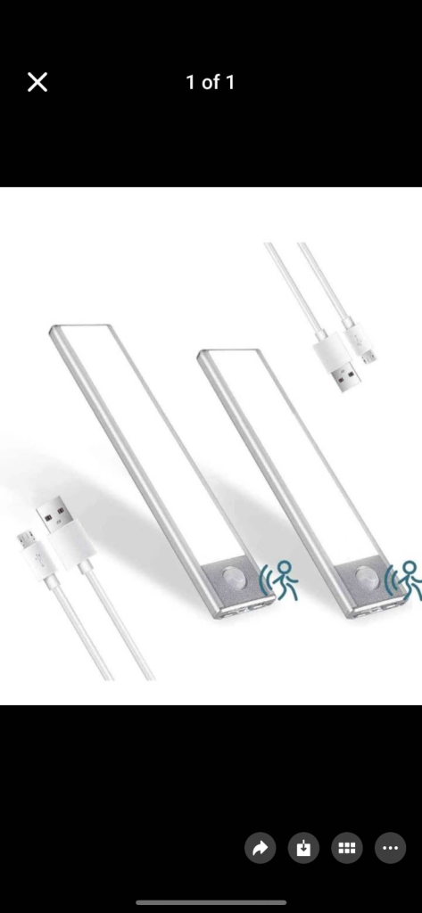 Motion Sensor Lights Indoor 40 LEDs Under Cupboard Kitchen Lights