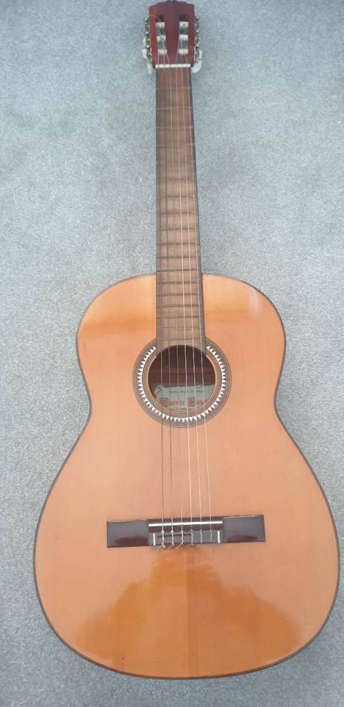 Vintage Vicente Sanchis Spanish JT Classical Guitar Spruce Rosewood 1970s inlaid