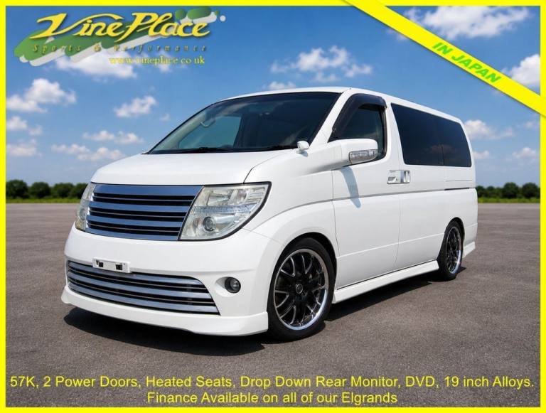 2007 Nissan Elgrand 3.5 Rider SIII, Auto, 8 Seats, 55K Miles.7 MPV Petrol Automatic