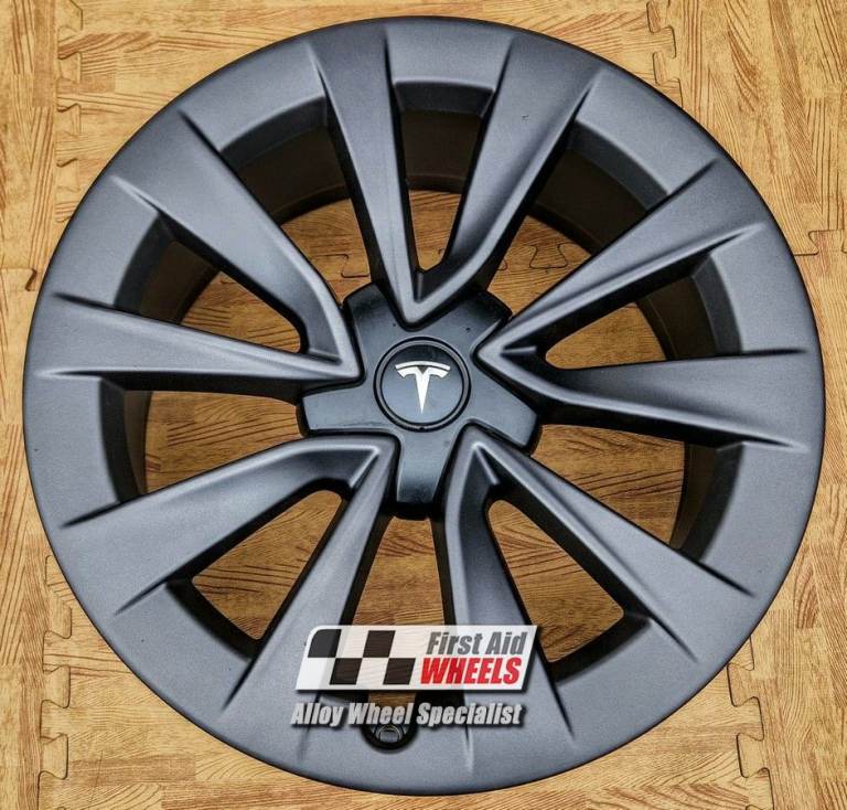 R626GS Swap TESLA MODEL 3 SET 4x 19'' GENUINE REFRESH SATIN GREY ALLOY WHEELS