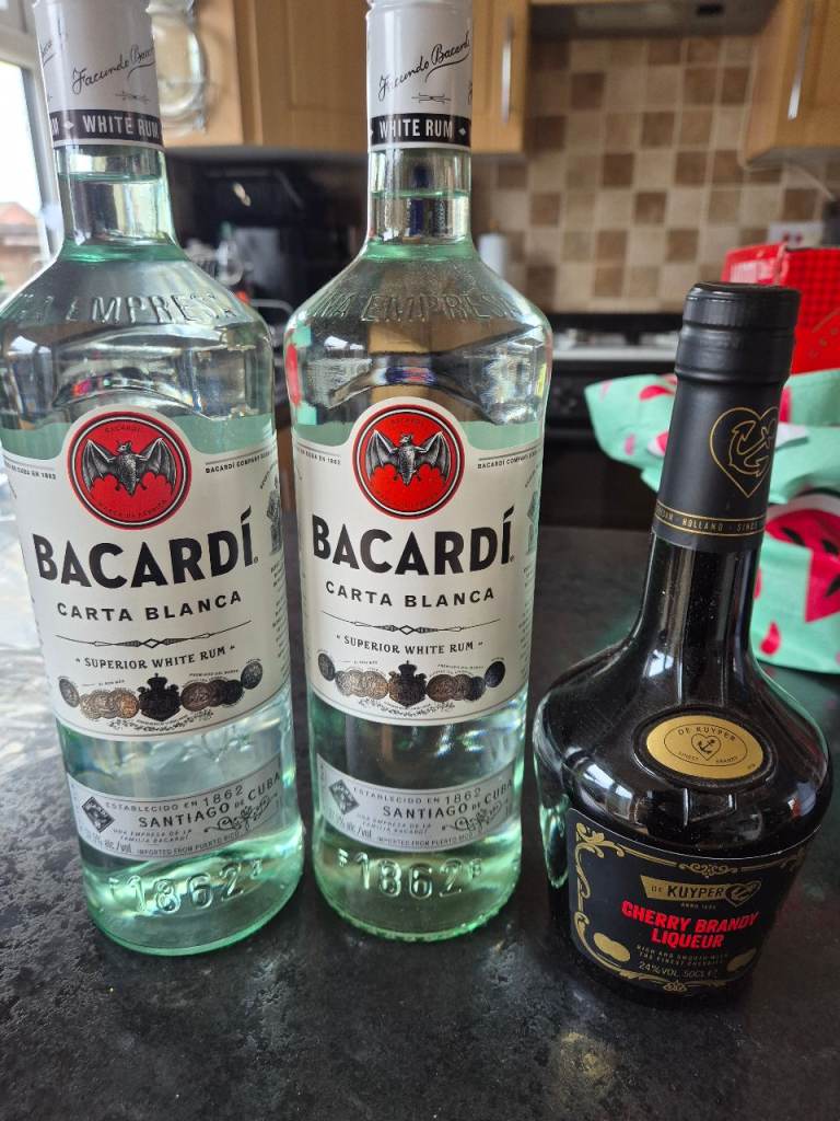 Bacardi Carta Blanca Rum & De Kuyper Cherry Brandy Liqueur