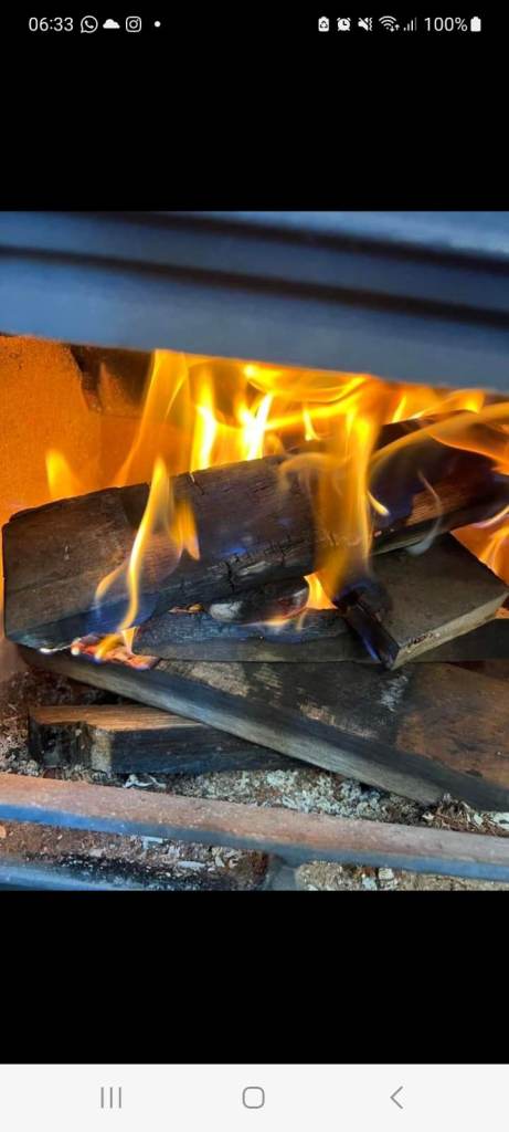 Firewood logs whisky barrel oak wood burner smoker 