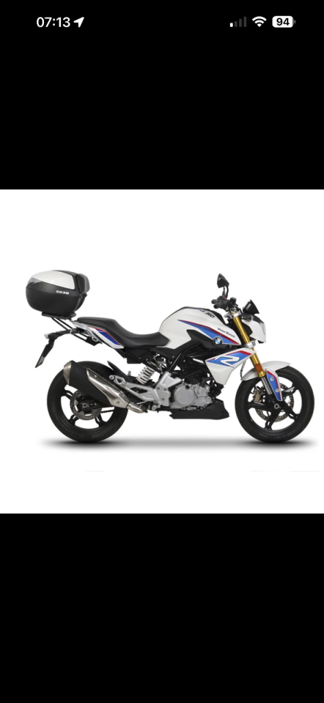 BMW g310r original BMW’s rack and top box great condition 