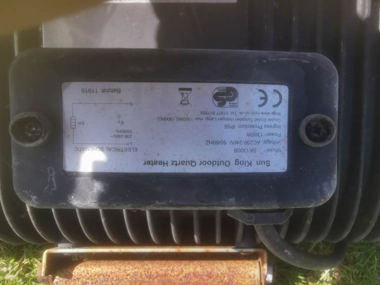 Sunking outdoor wall heater 1300W