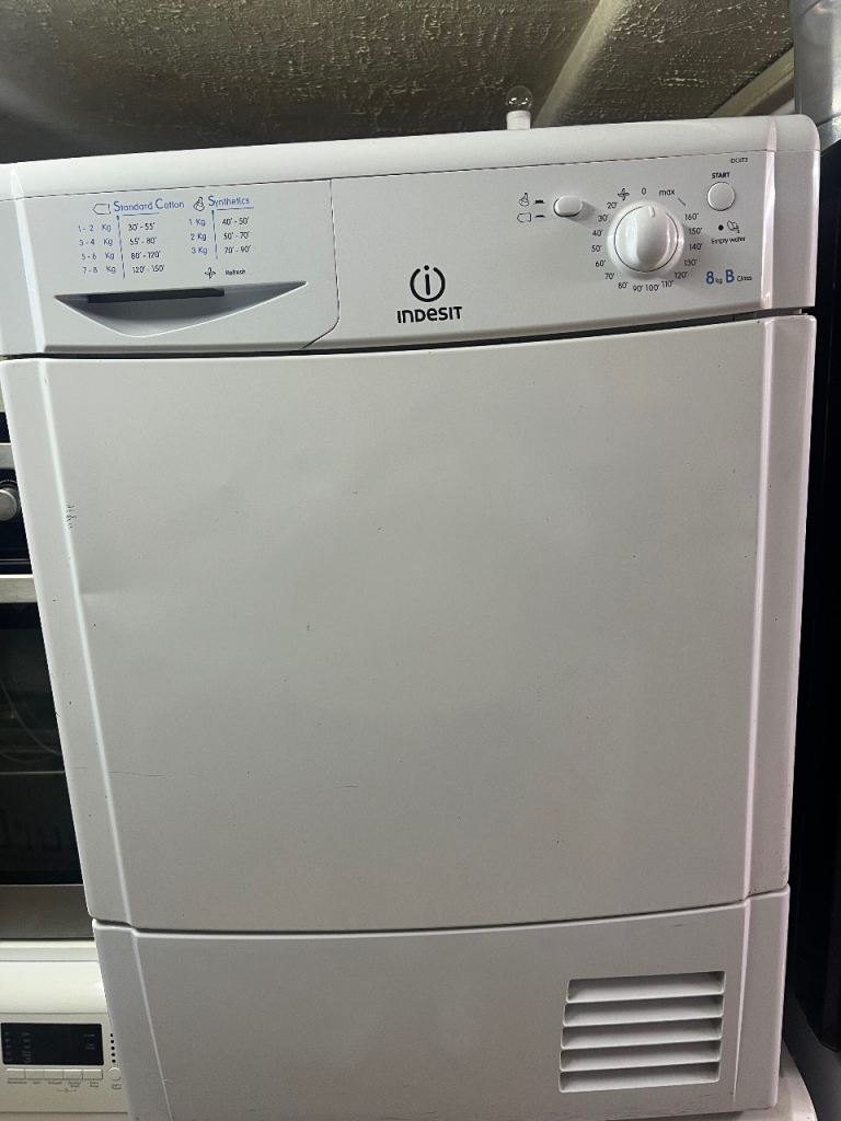 Indesit condenser Tumble Dryer – White, Good Condition