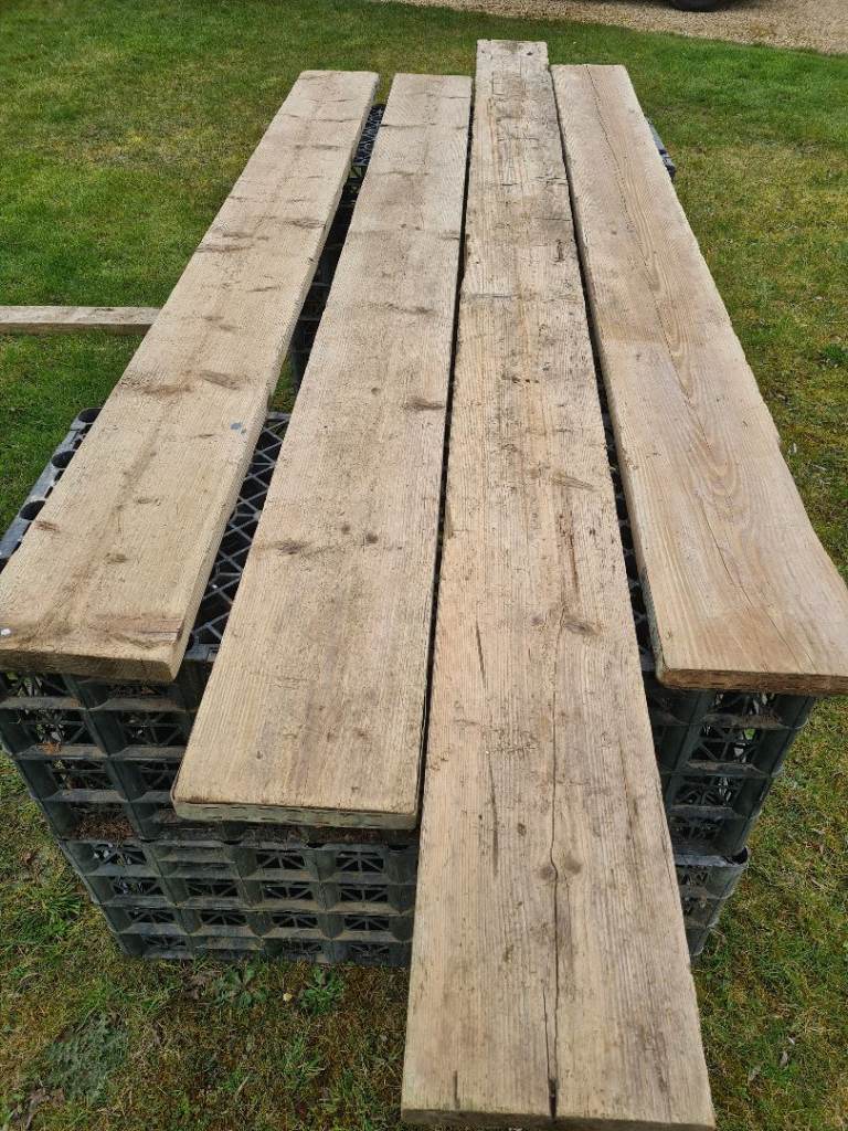 4 Reclaimed Scaffold Boards, 3 x 8' 1 x 10'
