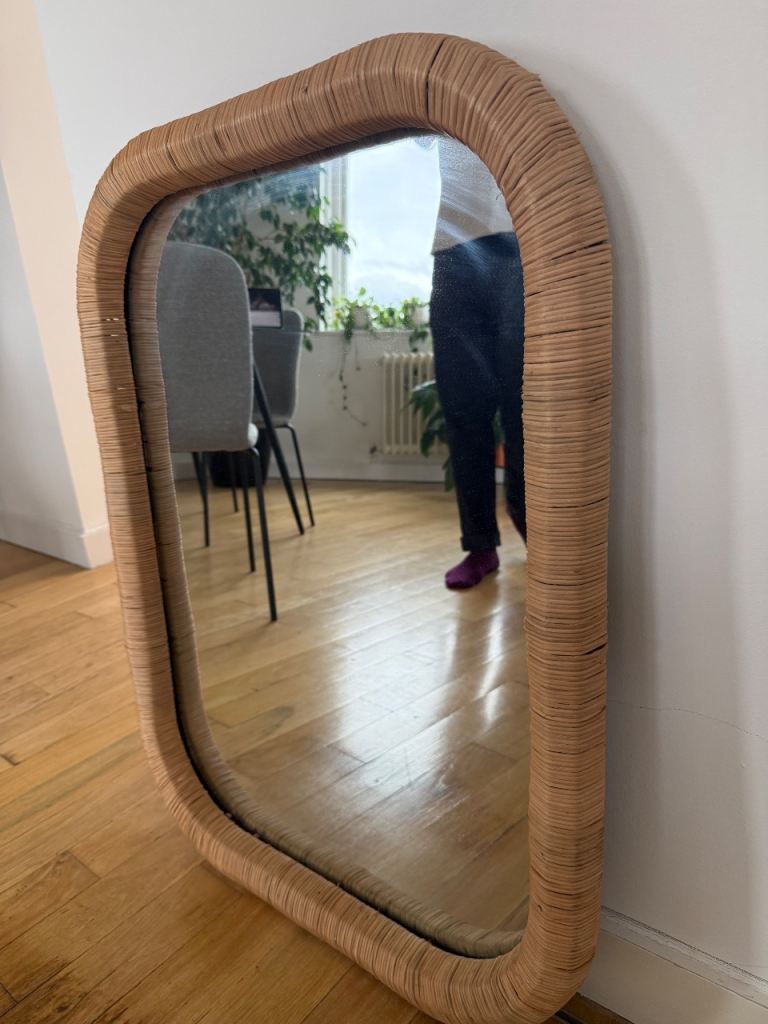 Habitat Rattan Wall Mirror - Excellent condition