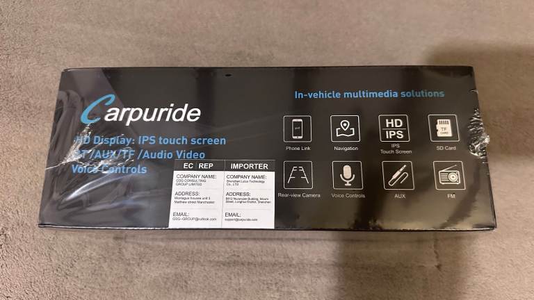 Carpuride W903S Portable Wireless Carplay / 4K Front Cam / 1080P Rear / BNIB