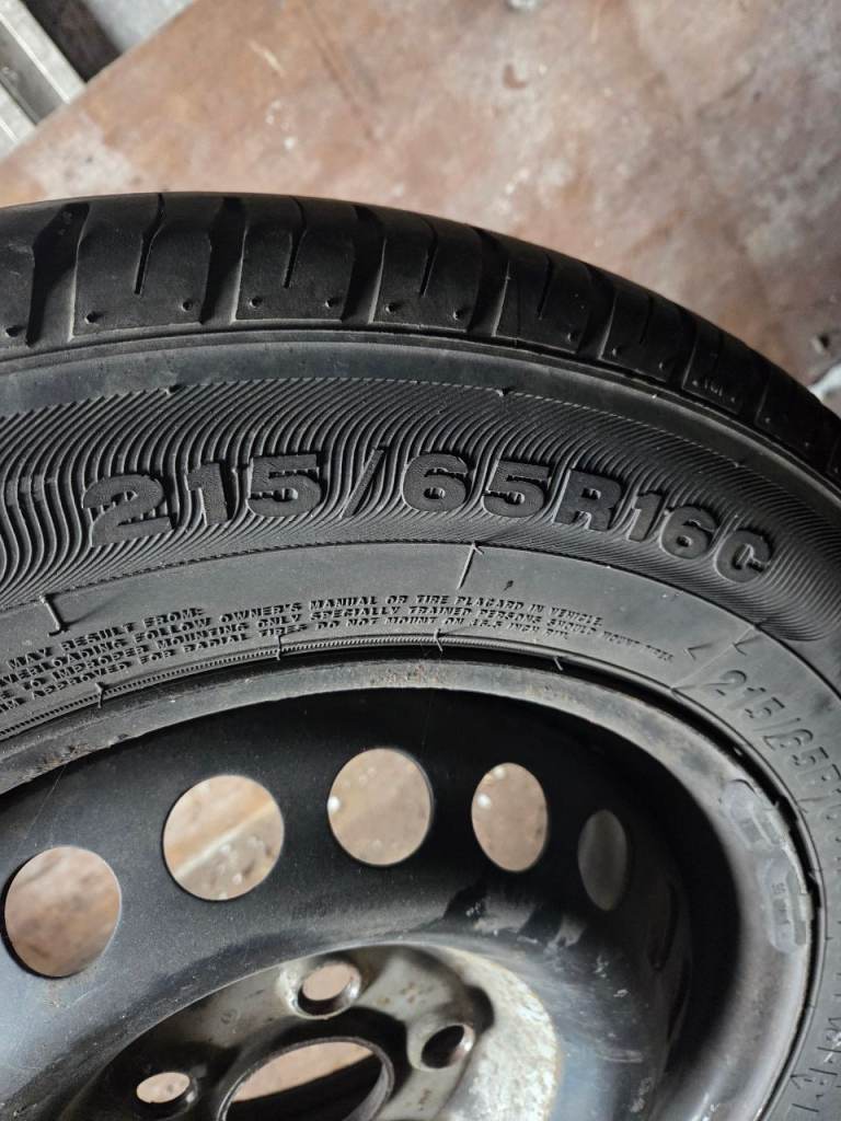 Vw van tyres and rims 