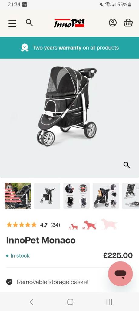 Dog pram / stroller 
