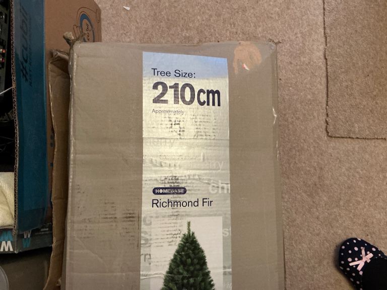 210cm Homebase Christmas tree.