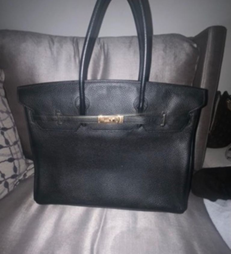 Hermes Birkin Togo 40 handbag black as new authentic