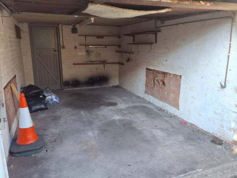Very large, spacious garage in secure residential block of flats