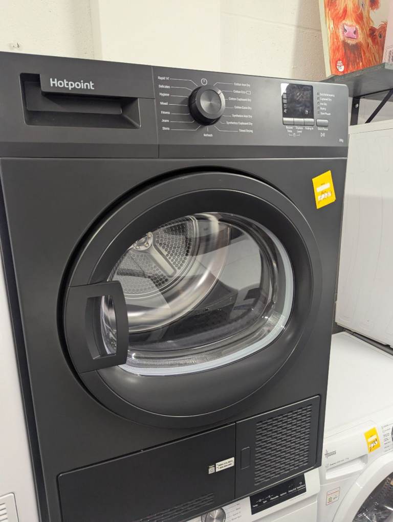 HOTPOINT C HD C82 GGGD UK 8 kg Condenser Tumble Dryer - Graphite £279__