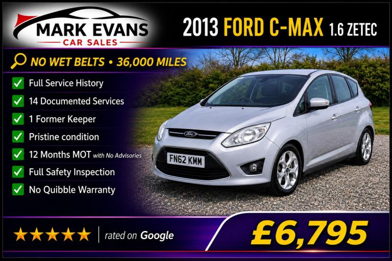 2012 Ford C-Max 1.6 Zetec 5dr MPV Petrol Manual