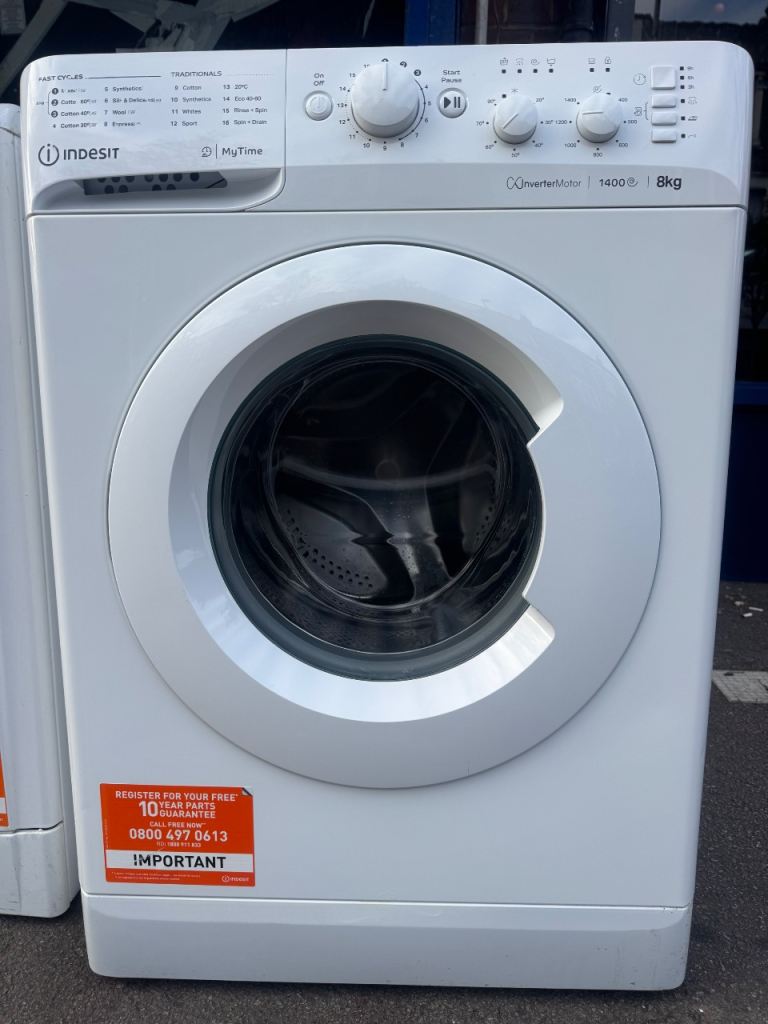 Indesit washing machine 8kg latest model hardly used energy efficient for sale