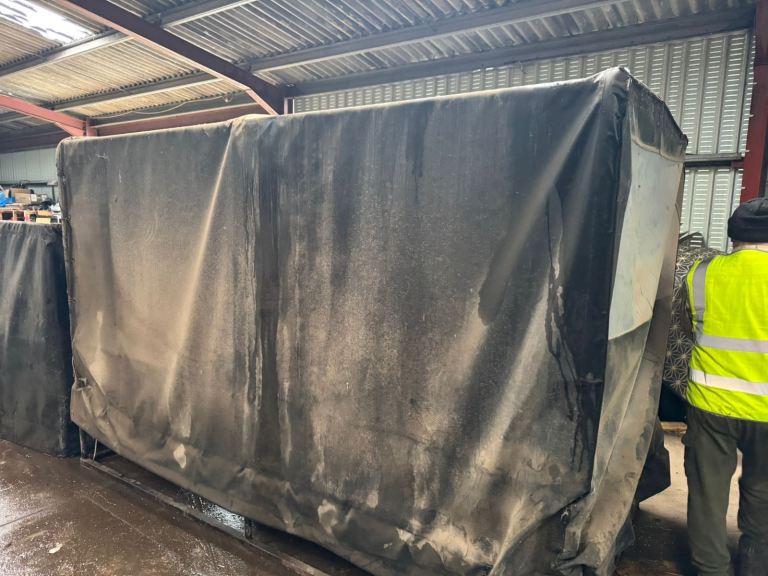 Trailer cover with frame 