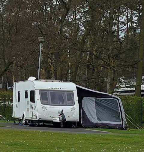 Caravan awing. 