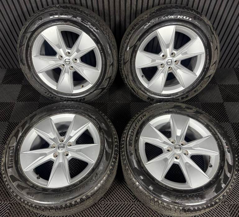 18'' GENUINE VOLVO XC60 5 SPOKE ALLOY WHEELS TYRES ALLOYS