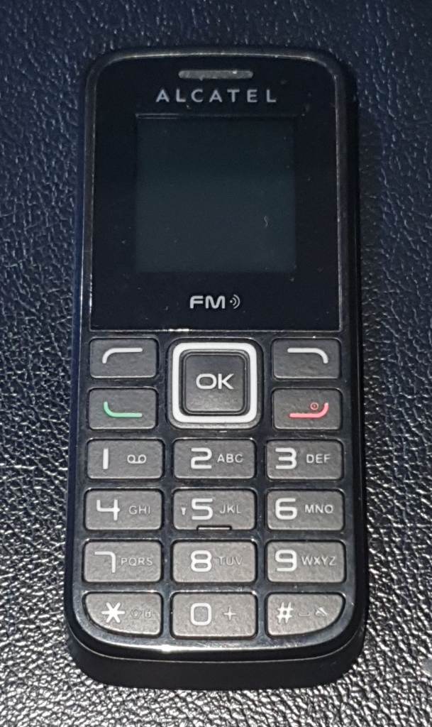ALCATEL Onetouch 1010X Black Mobile Phone NO BATTERY