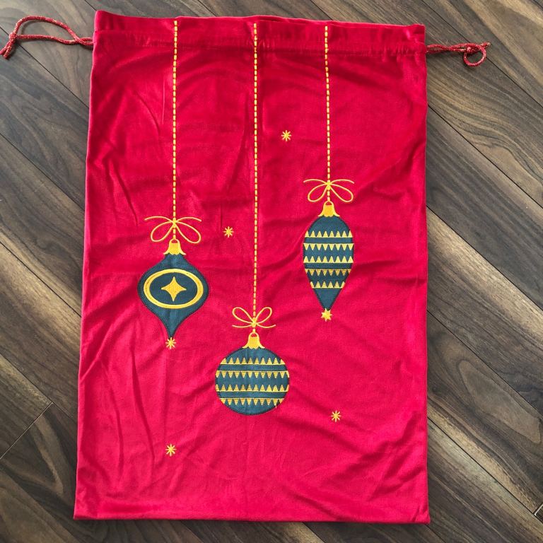 75 x 50cm Red Christmas Presents Sack Reusable Eco Friendly Packaging 