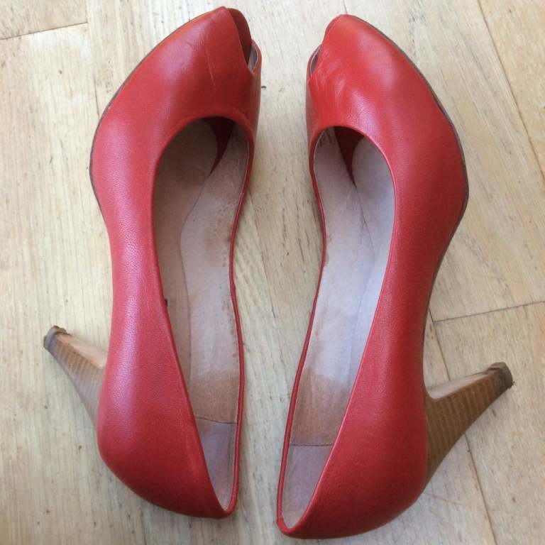 Red Leather shoes