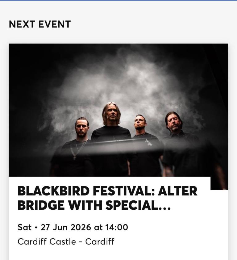 Black Bird Festival ~ alter bridge + special Guests  