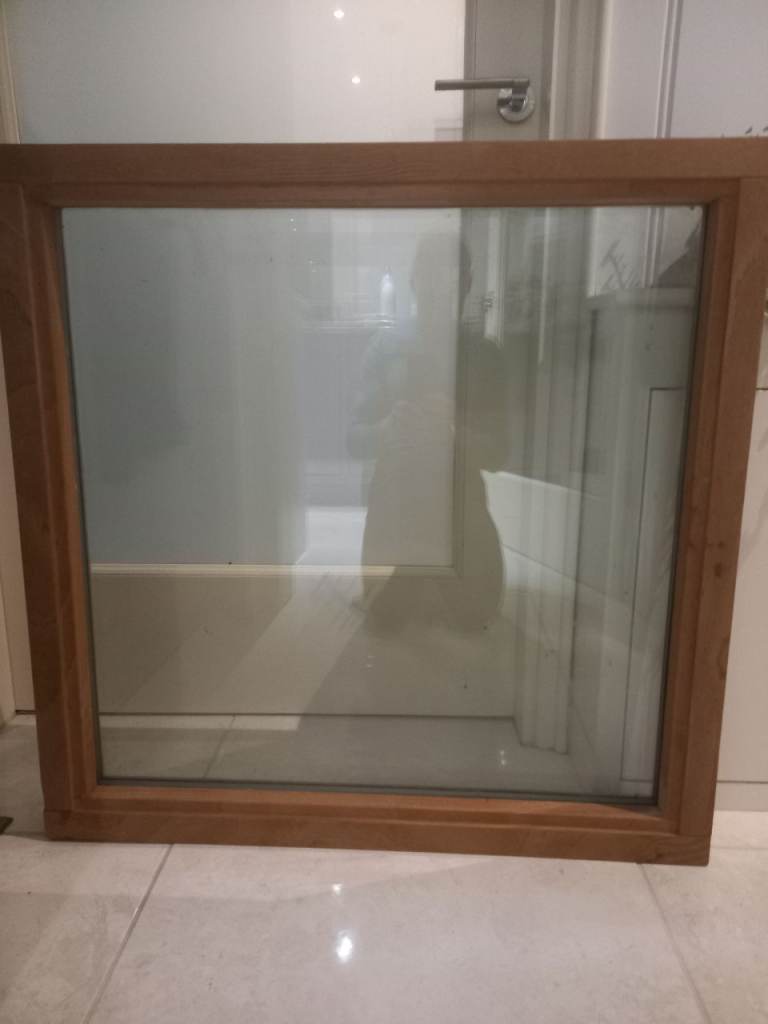 Wooden Framed Glass Panel Window - Good Condition