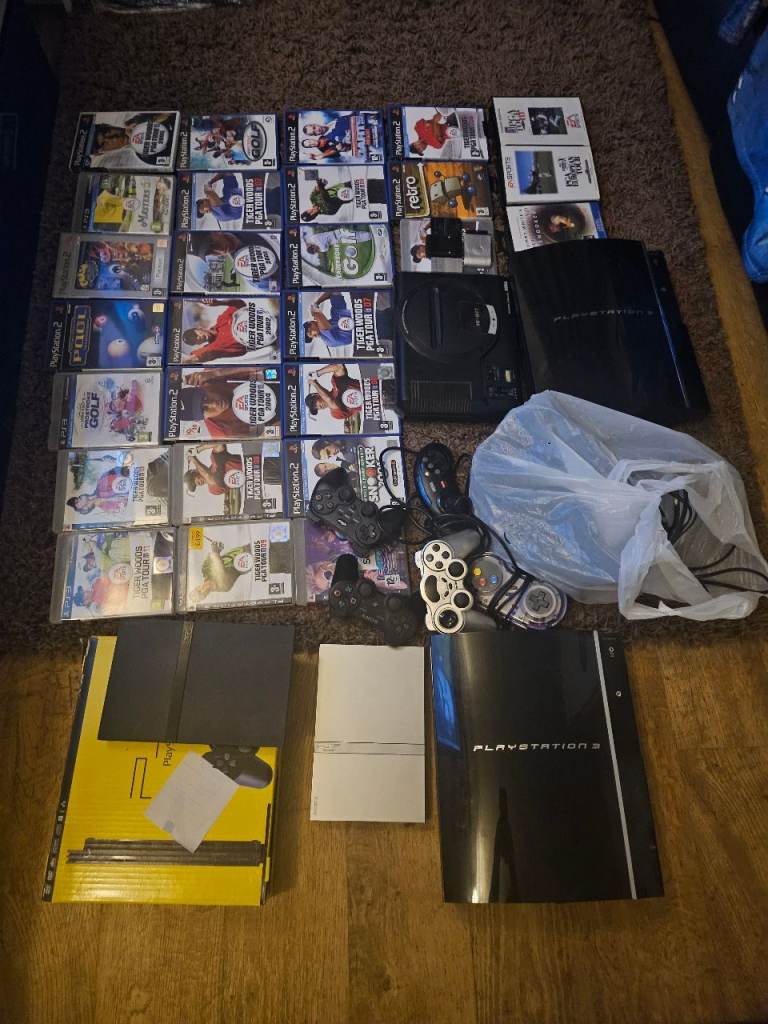Huge Joblot of Games consoles ,Ps3,ps2,megadrive,master system etc
