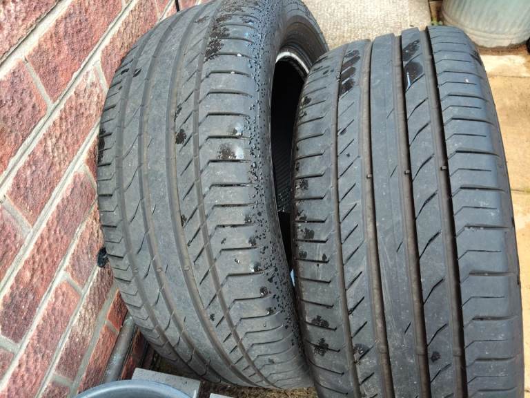 Car tyres.