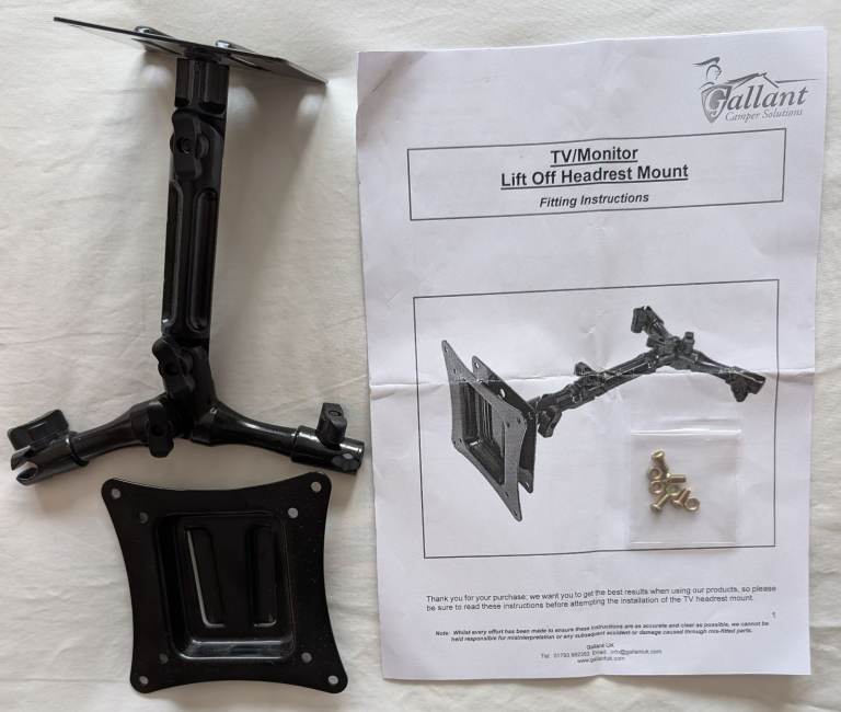 Gallant TV/Monitor Headrest Mounting Bracket (RRP £44.99)