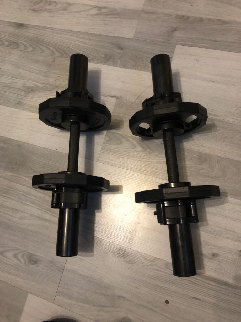 Pair of Olympic dumbbells 
