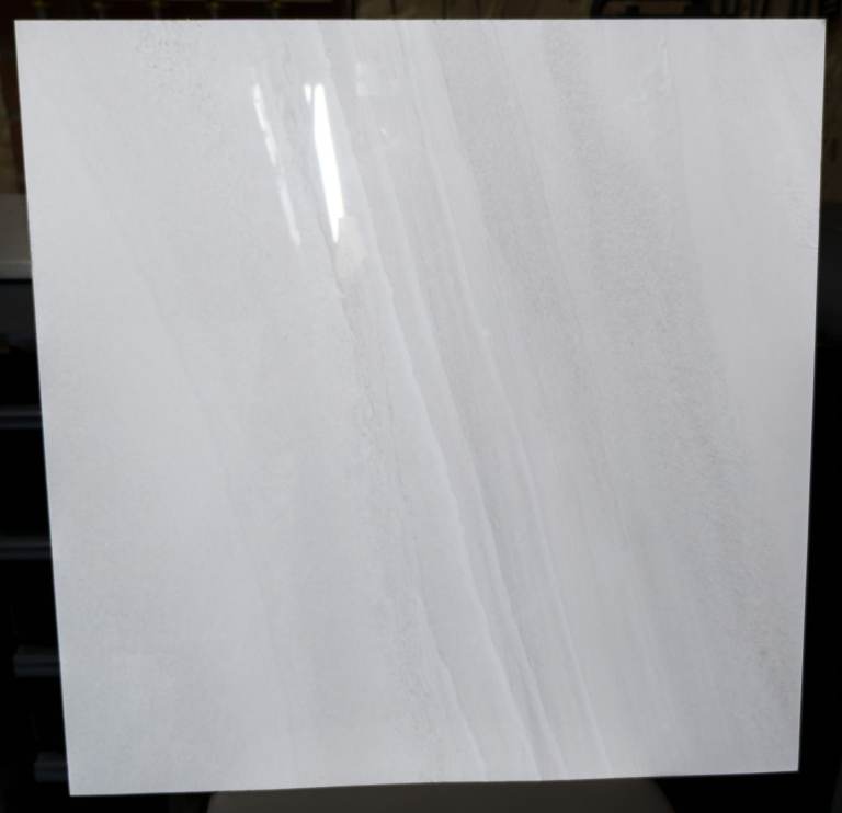 TileCo Anderley Light Grey Polished Glazed Porcelain Tiles 600x600mm