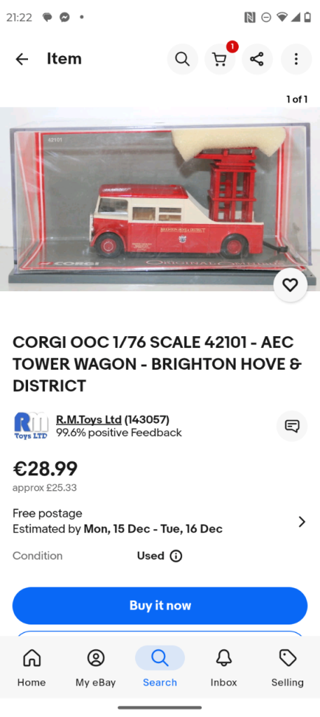 Corgi vintage collectable bus 