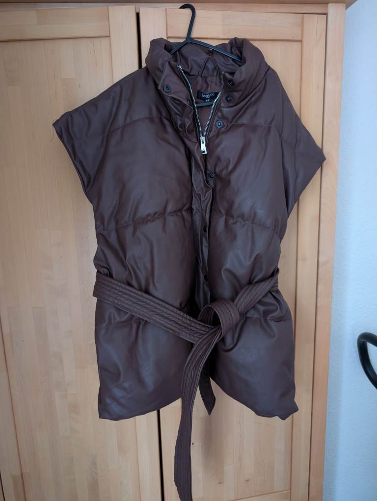 image for Boohoo Women Leather Gilet 