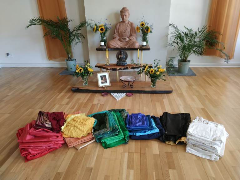 Fabric - Assorted Colours and Sizes (Originally Used as Shrine Cloths)