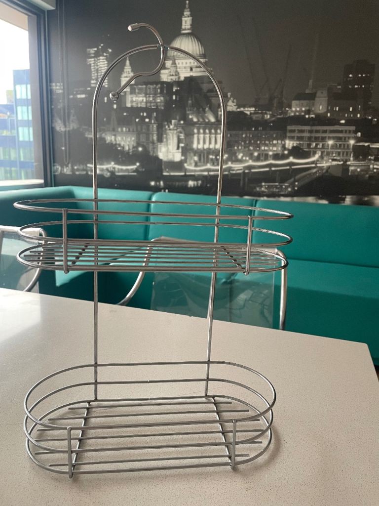 As Good As New Silver Metal Shower Caddy