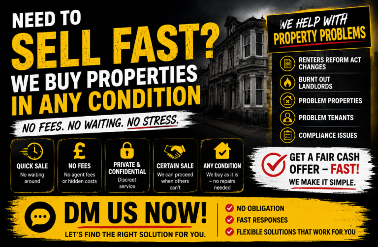 Sell Your Property Fast – Cash Buyers Waiting | 28 Day Completion