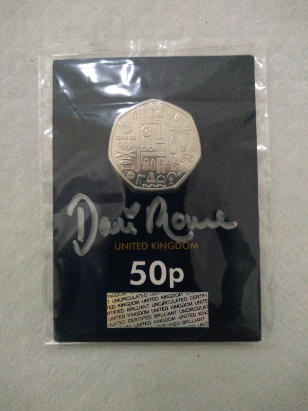 Signed Dani rowe  Team GB 50p coin 
