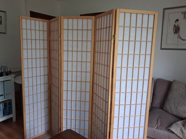 Wooden Room Divider Screen - Good Condition