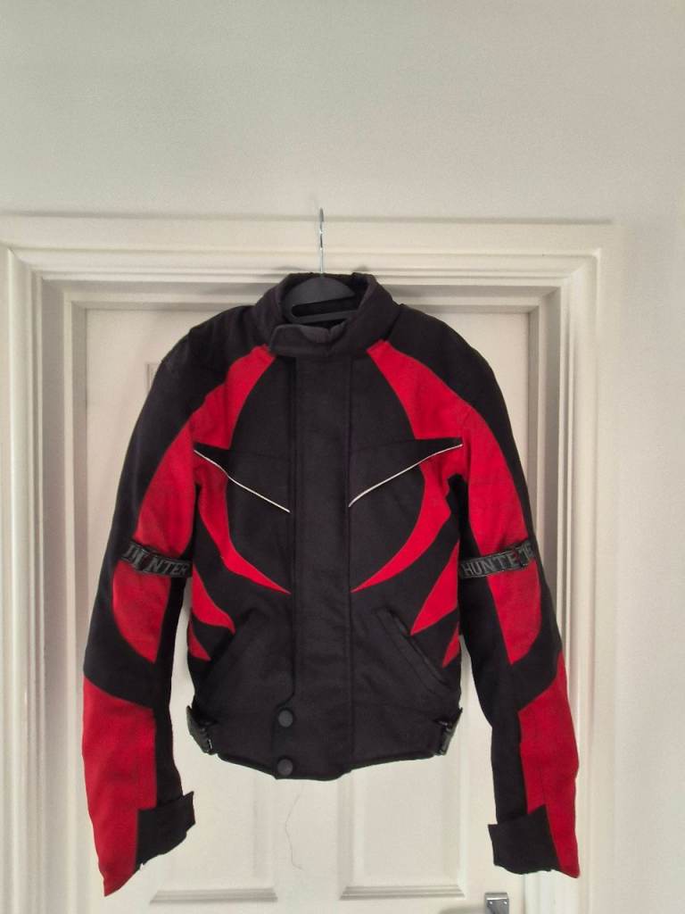 Hunter Class textile Motorcycle jacket, XS, red and black