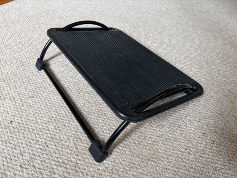 IKEA Adjustable Black Footrest for Office or Home Use