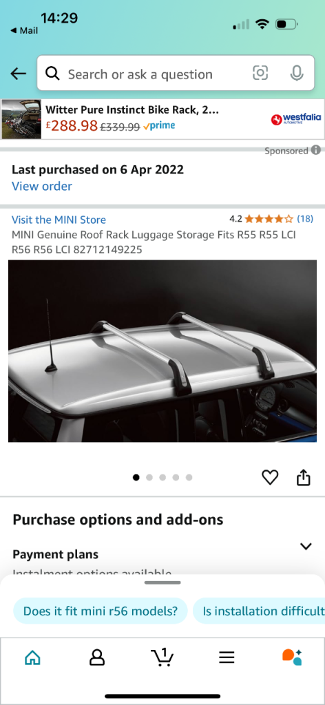 Mini roof racks