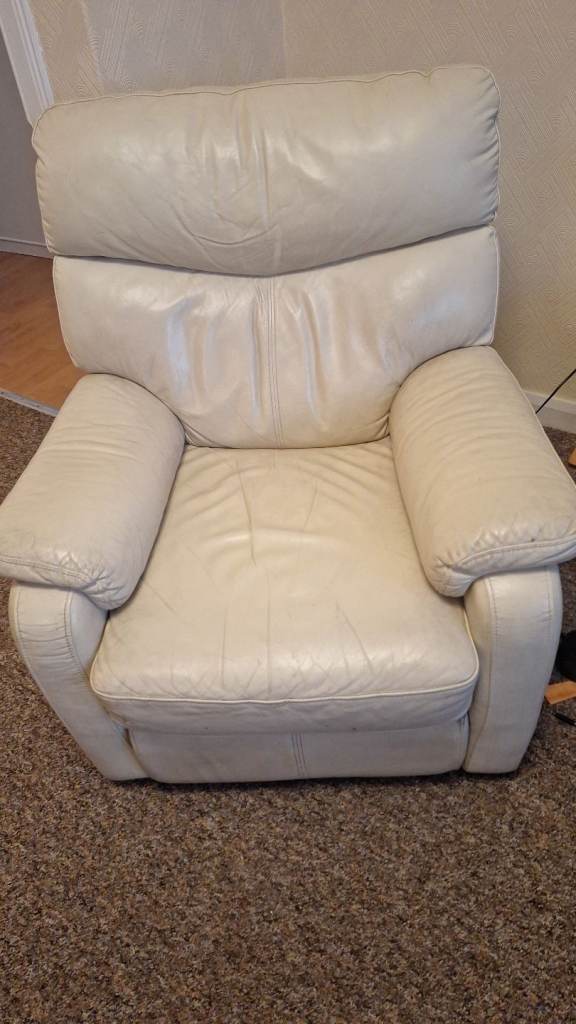 image for Leather electric reclining chair