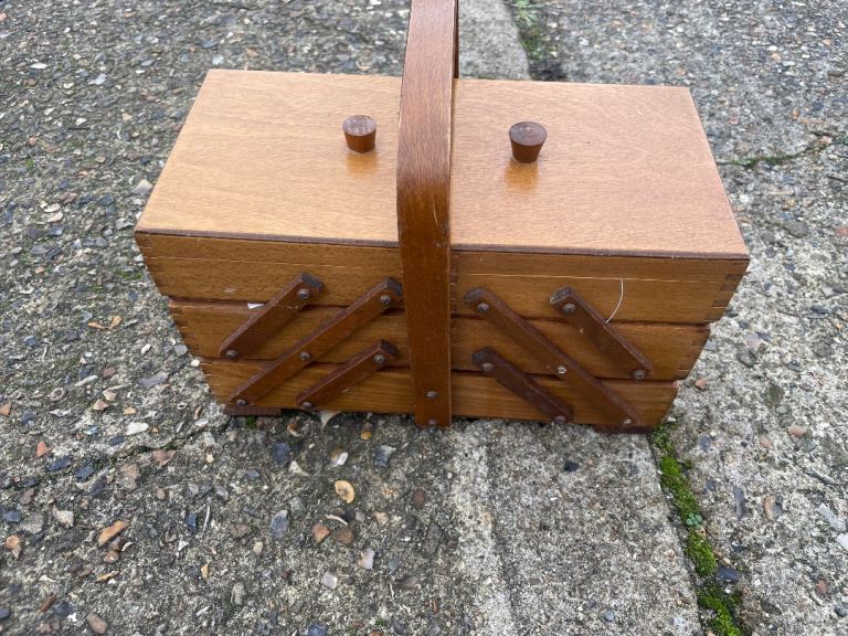 Wooden Sewing Box